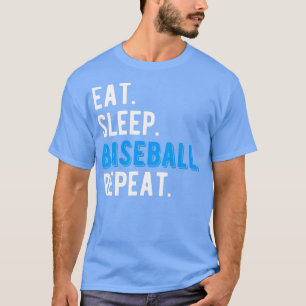 Eat Sleep Baseball Cool Player Coach Fan Cool Funn T-Shirt