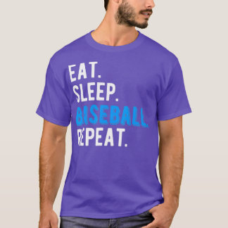 Eat Sleep Baseball Cool Player Coach Fan Cool Funn T-Shirt