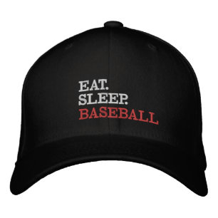 Eat Sleep Baseball Embroidered Hat