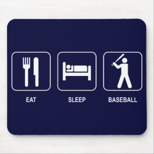 Eat Sleep Baseball Mousepad