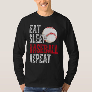 Eat Sleep Baseball Repeat Baseball Player  Basebal T-Shirt