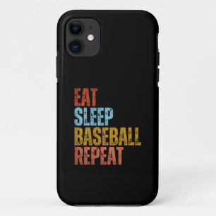 EAT SLEEP BASEBALL REPEAT Case-Mate iPhone CASE