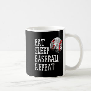 Eat Sleep Baseball Repeat Coach Team Player Men W Coffee Mug