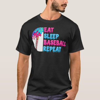 Eat Sleep Baseball Repeat Funny Boys Baseball T-Shirt