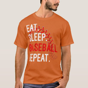 Eat Sleep Baseball Repeat Funny For Sport Lovers T-Shirt