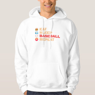 Eat Sleep Baseball Repeat Hoodie