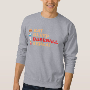 Eat Sleep Baseball Repeat Sweatshirt