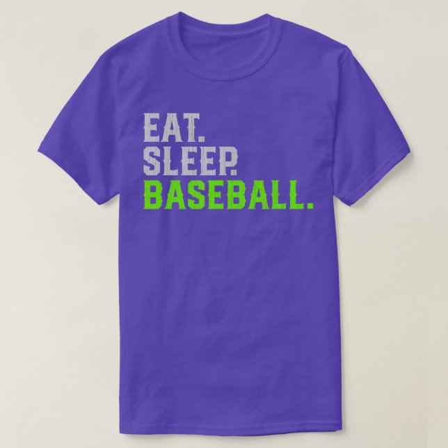 Eat Sleep Baseball Repeat TShirt (Design Front)