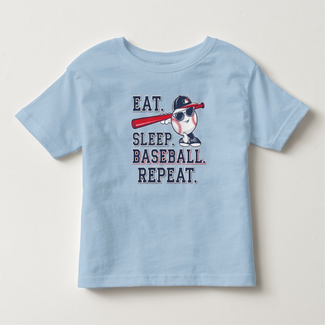 Eat. Sleep. Baseball. RepeatT-Shirt Toddler T-Shirt (Front)