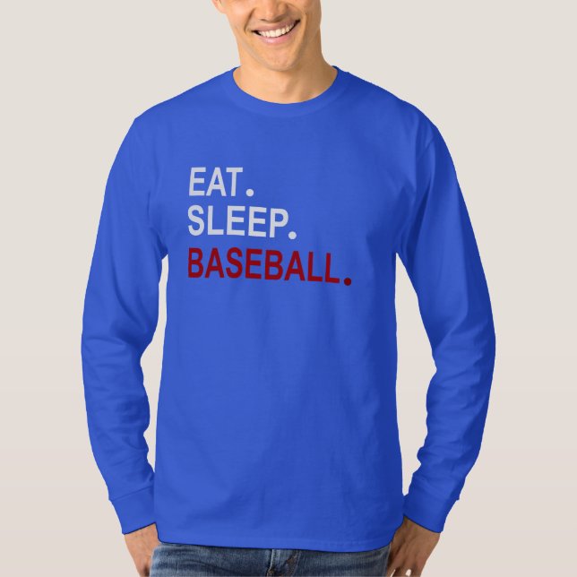 Eat Sleep Baseball T-Shirt (Front)