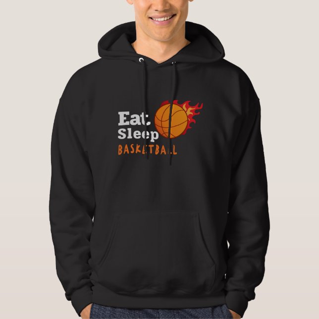 Eat Sleep Basketball Hoodie (Front)