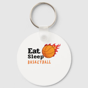 Eat Sleep Basketball  Key Ring