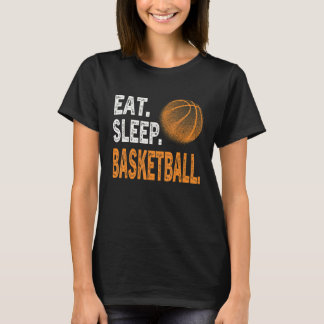 Eat Sleep Basketball Men Youth Kid Basketball Fans T-Shirt