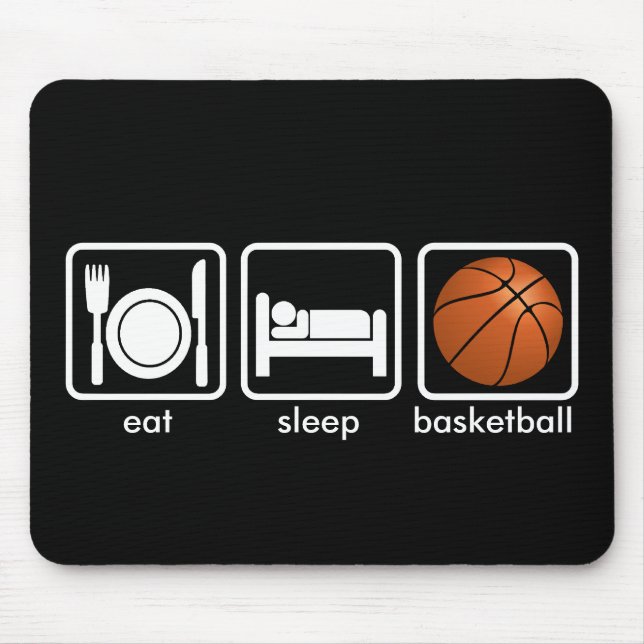 Eat, Sleep, Basketball Mouse Pad (Front)