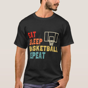 Eat Sleep Basketball Repeat apparel for girls, boy T-Shirt
