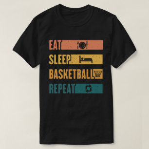 Eat Sleep Basketball Repeat Basketball Coach T-Shirt