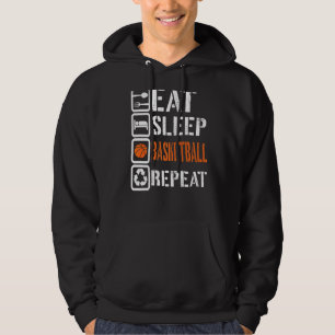 Eat Sleep Basketball Repeat Basketball Players Rou Hoodie