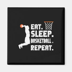 Eat Sleep Basketball Repeat Basketball Sports Men  Magnet