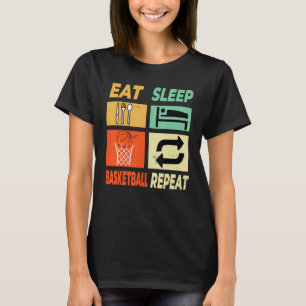 Eat Sleep Basketball Repeat Basketball Sports Men  T-Shirt