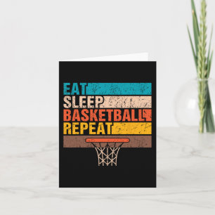 Eat. Sleep. Basketball. Repeat. Basketball Youths Card