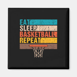 Eat. Sleep. Basketball. Repeat. Basketball Youths Magnet