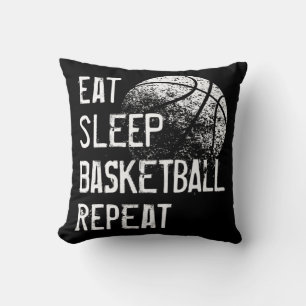 Eat Sleep Basketball Repeat for Men Women Girls B Cushion
