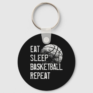 Eat Sleep Basketball Repeat  for Men Women Girls B Key Ring