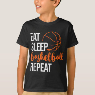 Eat Sleep Basketball Repeat Fun Sport Motivation D T-Shirt