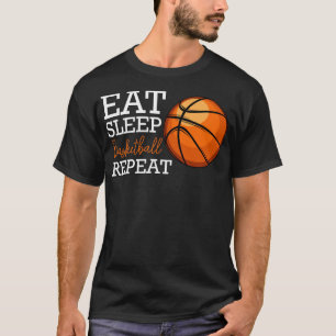 Eat Sleep Basketball Repeat Funny Player Coach Tea T-Shirt
