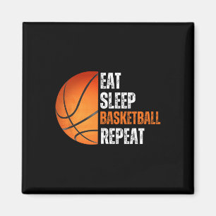 Eat Sleep Basketball Repeat Gift For Basketball Fa Magnet