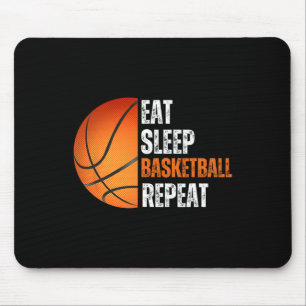 Eat Sleep Basketball Repeat Gift For Basketball Fa Mouse Pad