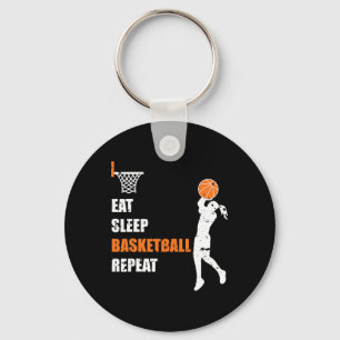 Eat Sleep Basketball Repeat Girls Basketball Playe Key Ring