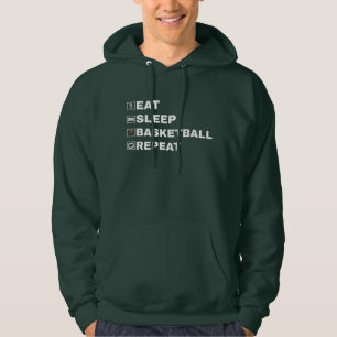 Eat sleep basketball repeat hoodie