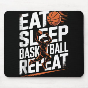 Eat Sleep Basketball Repeat, Player, Boys, Girls B Mouse Pad