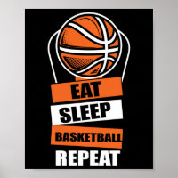 Eat Sleep Basketball Repeat Player Coach Fans Love
