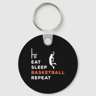 Eat Sleep Basketball Repeat Player Coach Hooper  Key Ring