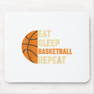 Eat sleep basketball repeat sport fans basketball mouse pad