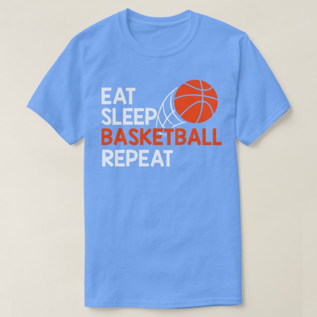 Eat Sleep Basketball Repeat T-Shirt (Design Front)