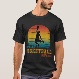 Eat Sleep Basketball Repeat T-Shirt