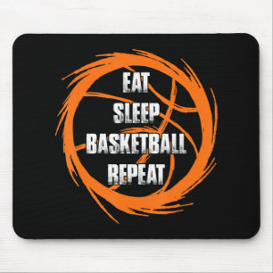 Eat Sleep Basketball Repeat Team Player Coach Mouse Pad