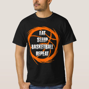 Eat Sleep Basketball Repeat Team Player Coach  T-Shirt