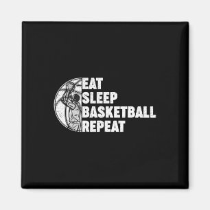 Eat Sleep Basketball Repeat Teens Girls Boys Kids Magnet