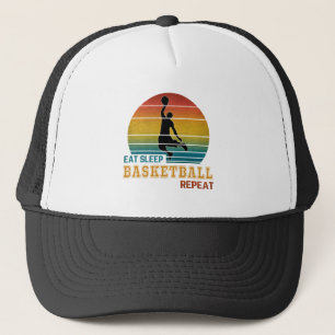 Eat Sleep Basketball Repeat Trucker Hat