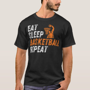 Eat Sleep Basketball Repeat Youth Basketball Boys  T-Shirt