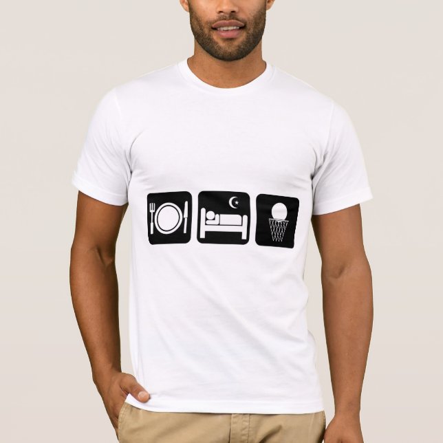 eat sleep basketball T-Shirt (Front)