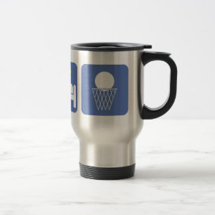 eat sleep basketball travel mug