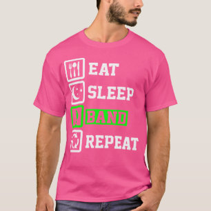 Eat Sleep Bass Drum Repeat  Marching Band T-Shirt