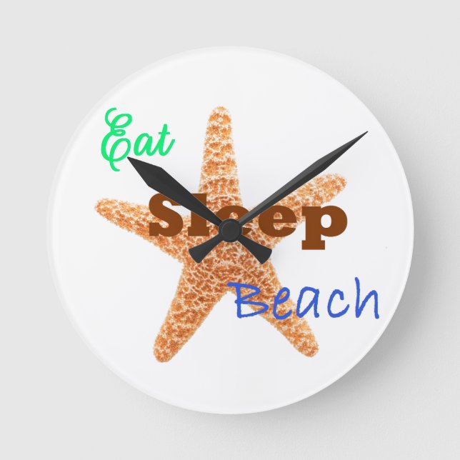 Eat Sleep Beach - Clock (Front)