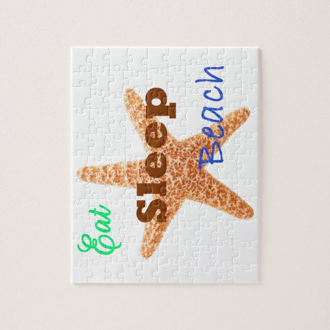 Eat Sleep Beach - Puzzle (Vertical)
