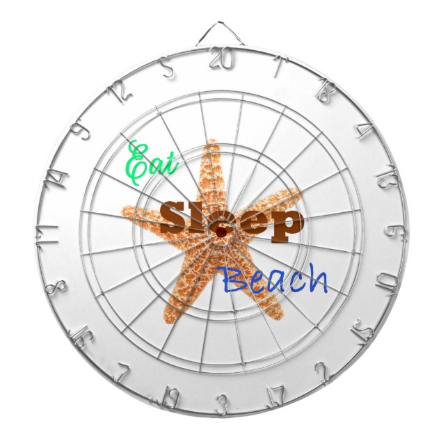 Eat Sleep Beack - Dart Board (Front)
